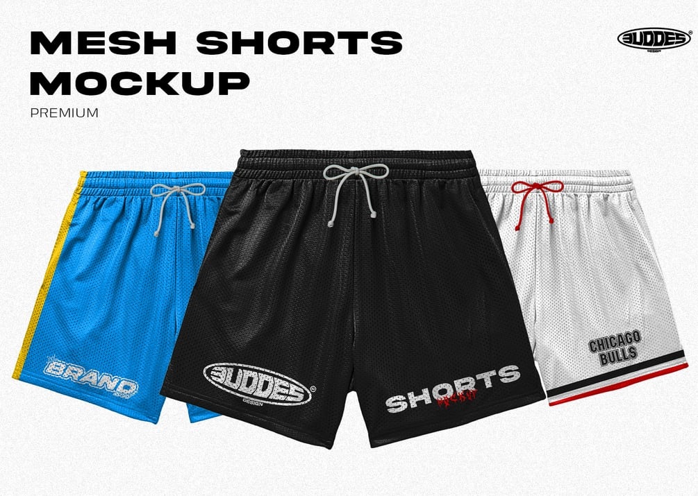 Mesh Shorts Mockup - 3uddes