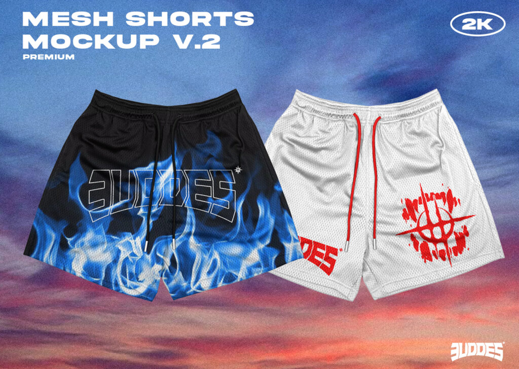 Mesh Shorts Mockup v.2 - 3uddes