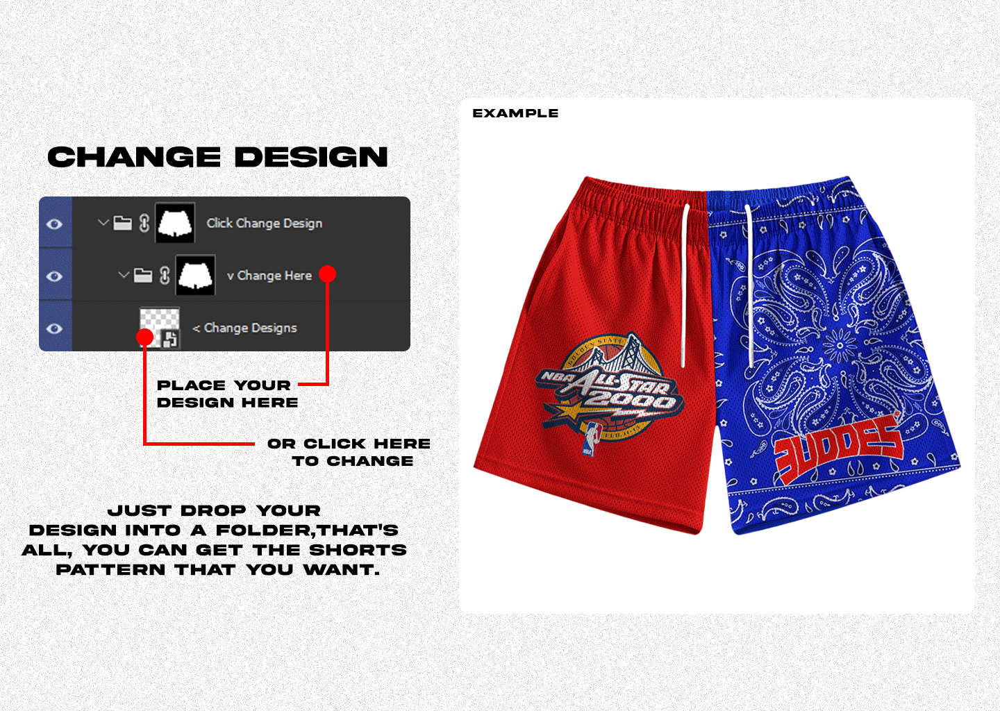 Mesh Shorts Mockup v.4 3uddes