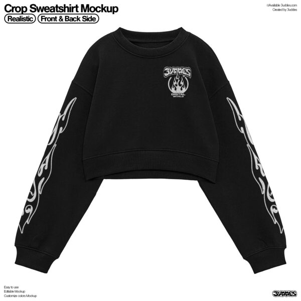 Crop Sweatshirt Mockup