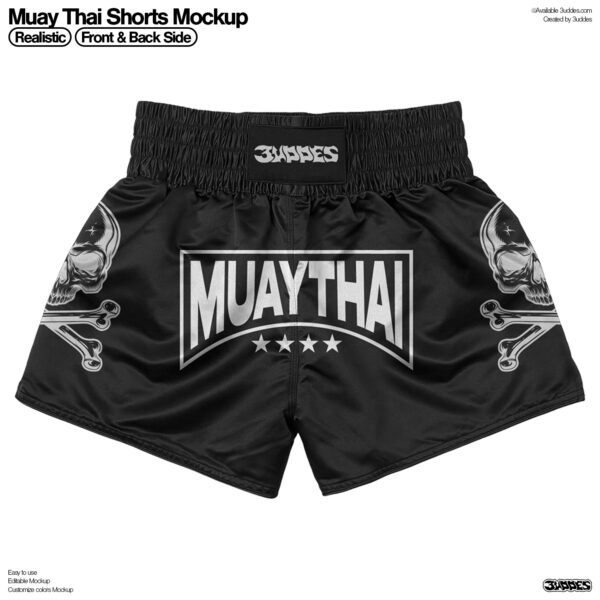 Muay Thai Shorts Mockup