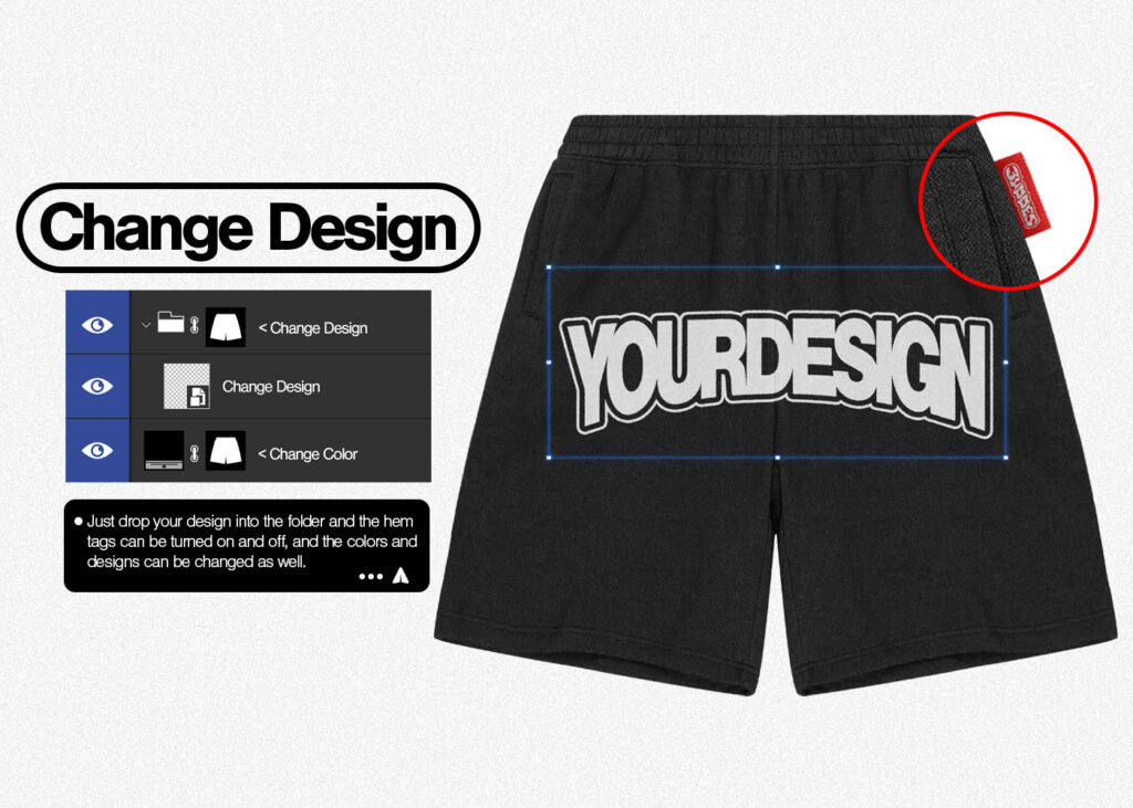 Shorts Mockup - 3uddes