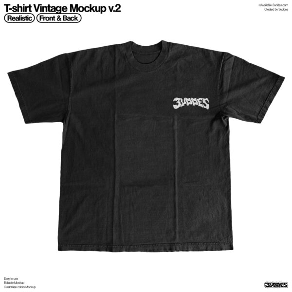 T-shirt Vintage Mockup v.2
