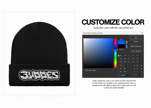 Beanie Hat Mockup