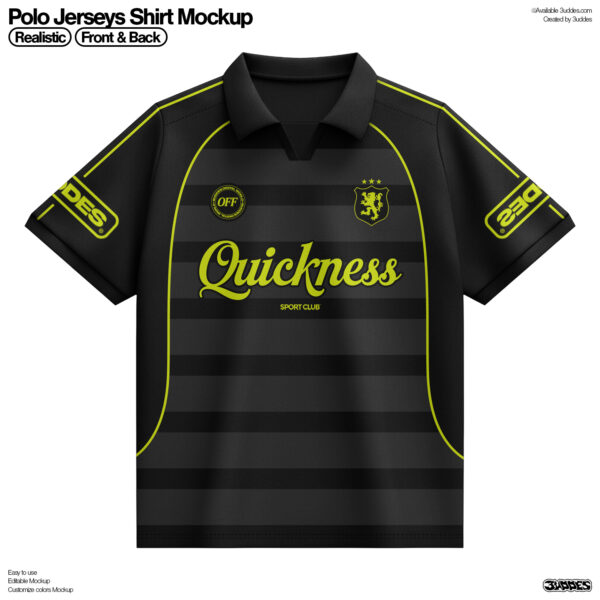 Polo Jerseys Shirt Mockup