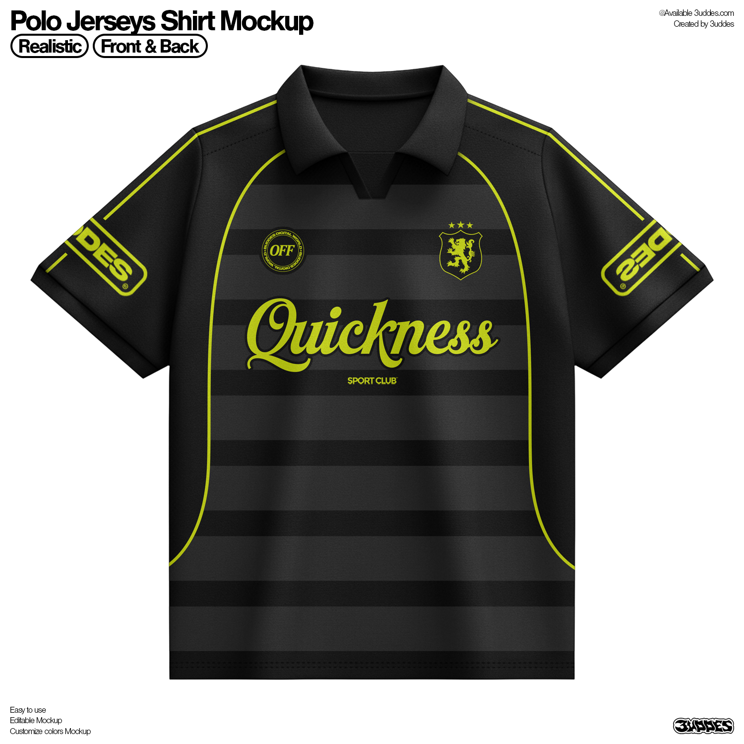 Polo Jerseys Shirt Mockup