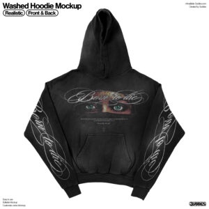 Washed Hoodie Mockup